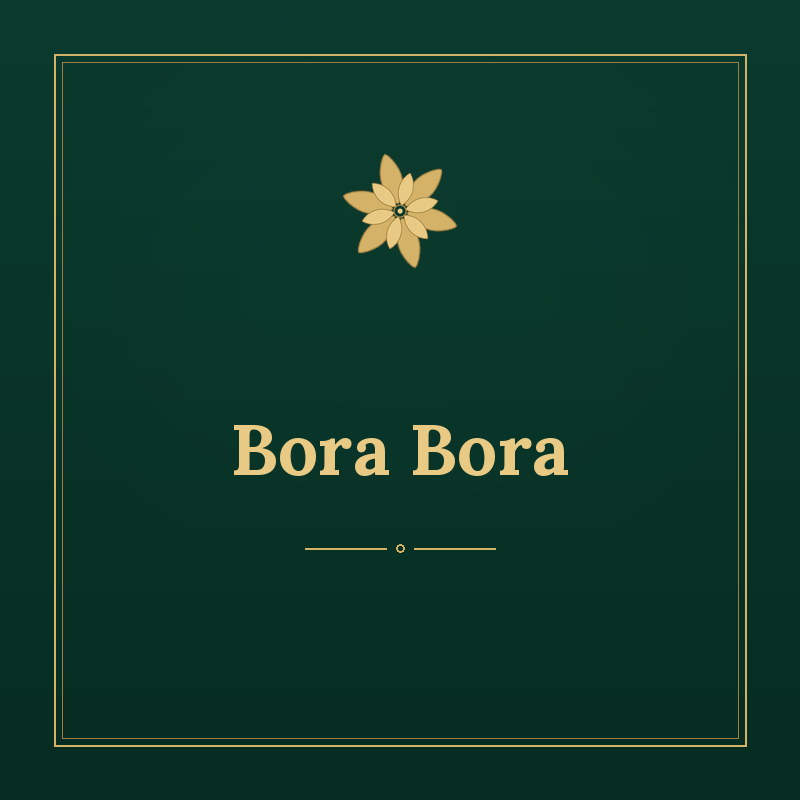 Bora Bora – ostrov s lagunou a bungalovy nad vodou